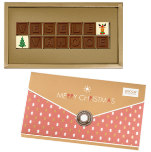 Chocolissimo - Vánoční čokoládové přání v veselé obálce