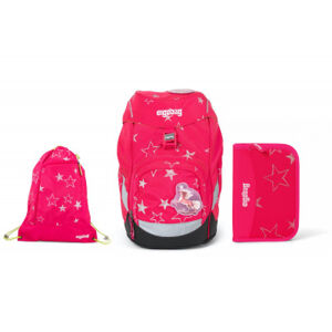 Školní set Ergobag prime Růžový 2020 - batoh + penál + sportovní pytel