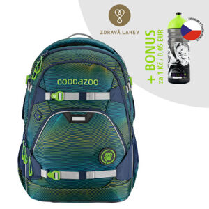 Školní batoh coocazoo ScaleRale, Soniclights Green + lahev za 1 Kč