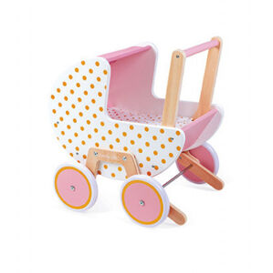 Dřevěný kočárek pro panenky - Candy Chic