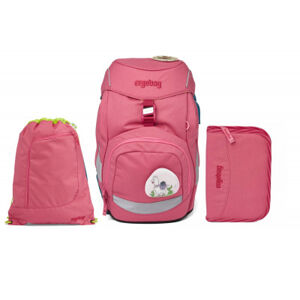 Školní set Ergobag prime - Eco pink - batoh + penál + sportovní pytel