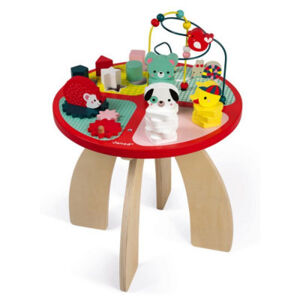 Dřevěný hrací stolek s aktivitami - les - Sleva poškozený obal