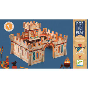3D kartonová skládačka - Středověký hrad - Sleva poškozený obal