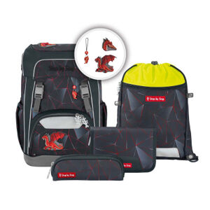 Školní batoh pro prvňáčky Step by Step GIANT 5dílný set, Dragon Drako, AGR certifikát